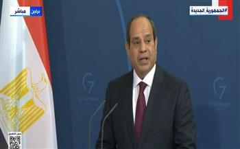الرئيس السيسي: مصر ماضية بكل قوة في تعزيز العلاقات مع ألمانيا