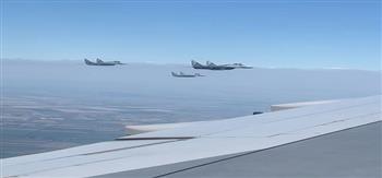 مقاتلات صربيا ترافق طائرة الرئيس السيسي فور دخوله المجال الجوي