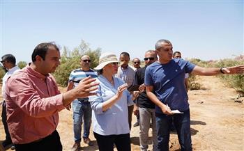 وزيرة البيئة تتفقد قاعة المؤتمرات وحديقة السلام بشرم الشيخ