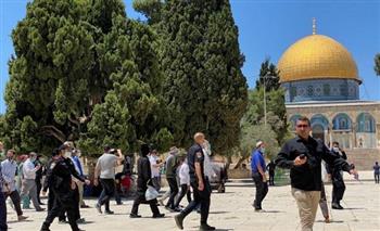 عشرات المُستوطنين الإسرائيليين يقتحمون باحات المسجد الأقصى المبارك