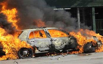 الحماية المدنية تسيطر على حريق سيارة ملاكي بالغربية