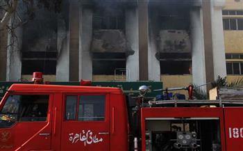 حريق هائل بجامعة الأزهر.. والدفع بـ3 سيارات إطفاء  