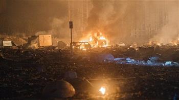اندلاع حريق بمستودع نفط في "دونيتسك" جراء القصف الأوكراني