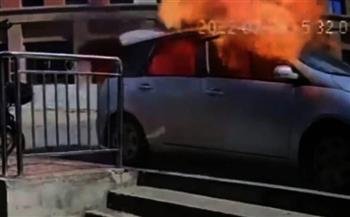 احترس.. عبوة مزيل عرق تتسبب في انفجار سيارة بالصين (فيديو)