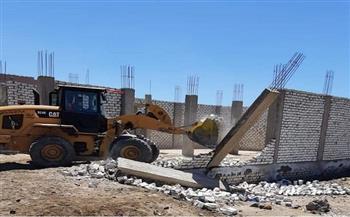 بورسعيد: إزالة مبنى مخالف فى القابوطى الجديد على مساحة 150 مترًا