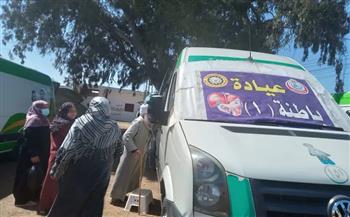 الكشف على 1003 مواطنين في قافلة طبية مجانية بقرية أبو دياب بقنا ضمن مبادرة "حياة كريمة"