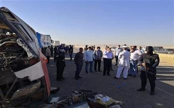 ارتفاع ضحايا حادث انقلاب سيارة نقل بالطريق الدولي بالإسكندرية إلى 10 أشخاص