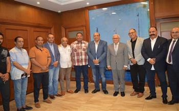 محافظ بورسعيد يستقبل رئيس الاتحاد العربى الإفريقى للكونغ فو 
