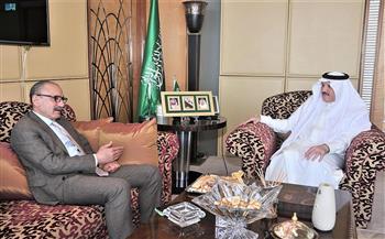 السفير السعودي يلتقي القائم بأعمال السفارة التركية لدى القاهرة