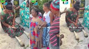 بعد خيانة زوجها.. سيدة في تنزانيا تتحول إلى "نصف معزة" (فيديو)
