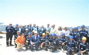 افتتاح محطة الطاقة الشمسية بمنطقة سوما باي بالبحر الأحمر