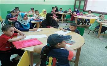 ورش للغة الفرنسية والرسم والخط العربي بنوادي الطفل في أسيوط 