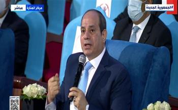 الرئيس السيسي: «اللى بيتعمل في مصر أمر غير مسبوق»