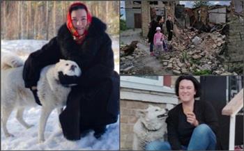 كلبهم كان في انتظارهم.. عودة عائلة أوكرانية إلى ديارها بعد أربعة أشهر من الحرب