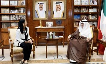 وزير الخارجية الكويتي يلتقي بمساعد وزير الخارجية الأمريكي لشؤون المنظمات الدولية