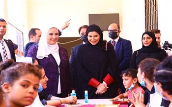 وزيرة التضامن ونظيرتها القطرية تتفقدان حي الأسمرات