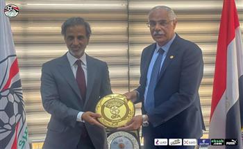 لبحث سبل التعاون.. «علام» يستقبل رئيس الاتحاد القطري لكرة القدم 