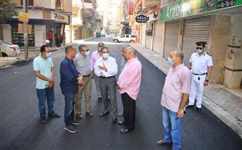 محافظ الغربية يتابع أعمال الرصف بشوارع حي أول المحلة الكبرى
