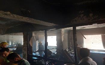 الداخلية: إصابة ضابطين و3 أفراد من الحماية المدنية في حريق كنيسة أبو سيفين بالجيزة 