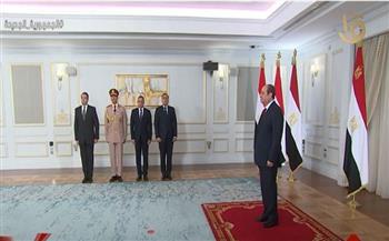 بالفيديو.. الرئيس السيسي يشهد مراسم أداء اليمين الدستورية للوزراء الجدد