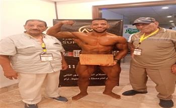 لاعب الإسماعيلي لكمال الأجسام ثالث البطولة العربية