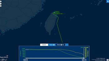 تعطل مواقع تتبع مسارات الطائرات بسبب زيارة بيلوسي لتايوان