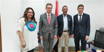 سفير ألمانيا بالقاهرة يزور المتحف القومي للحضارة المصرية