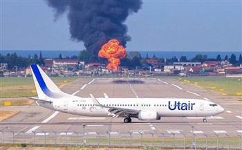 روسيا: حريق في منطقة مطار سوتشي الدولي