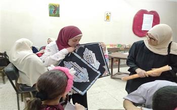 ورشة طباعة استانلس بقصر ثقافة أحمد بهاء الدين للطفل