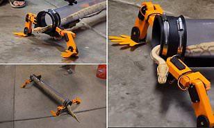 مخترع يطور روبوتا رباعي الأرجل يسمح للثعابين بالمشي (فيديو)