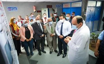 وزير الصحة يتفقد مستشفى أبوقير العام ويُشيد بأعمال تطوير المبني الجديد 