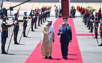 الرئيس السيسي يستقبل نظيره الإماراتي.. ويبحثان تعزيز العمل العربي المشترك