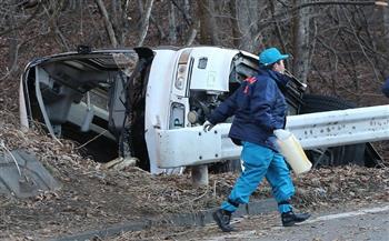 مصرع وإصابة 9 أشخاص في حادث تصادم سيارة بحافلة وسط اليابان