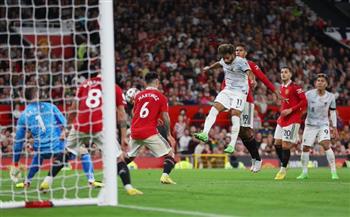 محمد صلاح يحرز الهدف الأول للريدز أمام مانشستر يونايتد