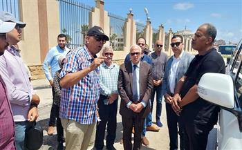 محافظ بورسعيد يتفقد أعمال تطوير المرحلة الأولى من شارع 23 يوليو