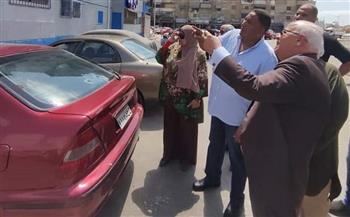 محافظ بورسعيد يتفقد أعمال رفع كفاءة وتطوير منطقة قبضايا بحي الزهور