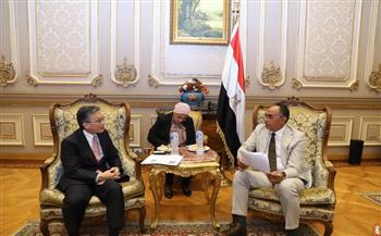 رئيس لجنة الشئون الاقتصادية والمالية بـ«الشيوخ» يستقبل سفير اليابان بالقاهرة