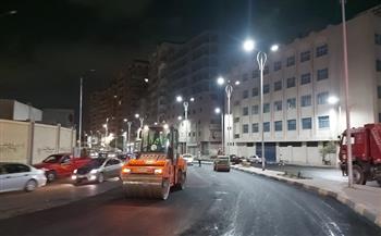 محافظ الجيزة يتابع جهود رصف وتطوير الشوارع بالوراق والعمرانية والطالبية