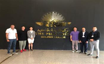 فريق النسور السوداء الكوري يزور المتحف القومي للحضارة