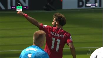 محمد صلاح يسجل أول أهدافه في الدوري الإنجليزي أمام فولهام «2-2»