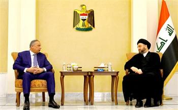رئيس الوزراء العراقي ورئيس تيار الحكمة يبحثان تطورات المشهد السياسي بالبلاد