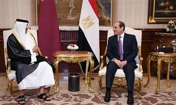 بسام راضي: الرئيس السيسي يتلقى اتصالا هاتفيا من أمير قطر