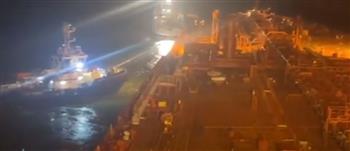 شاهد.. لحظة تعويم ناقلة البترول "السفينة الجانحة AFFINITY" وعودة حركة الملاحة بقناة السويس (فيديو)