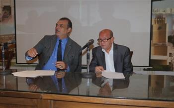 لطفي لبيب يلقي كلمة خلال المؤتمر الصحفي لمهرجان أيام القاهرة الدولي للمونودراما