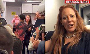 ممرضة تنقذ رضيعة من الموت على متن طائرة وسط انبهار الجميع (فيديو) 