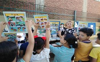 تسابق أطفال قرية الحسينية على مجلة قطر الندى بمبادرة حياة كريمة