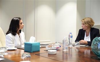 مايا مرسي تجتمع مع باربرا رامبوسك مدير الشمول الاقتصادى والمساواة