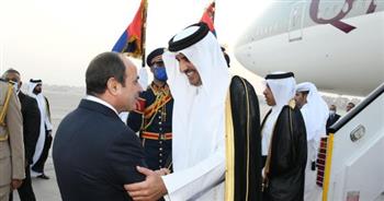 مرحلة جديدة واعدة.. حفاوة في الإعلام القطري بزيارة الرئيس السيسي الدوحة