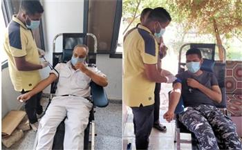 مديرية أمن المنوفية تنظم حملة للتبرع بالدم في صفوف رجال الشرطة