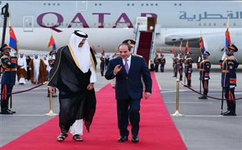 4 محاور للقمة المشتركة بين الرئيس السيسي وأمير قطر